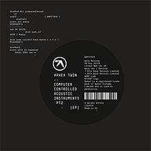 Aphex Twin – Computer Controlled Acoustic Instruments pt. 2 Vinyl