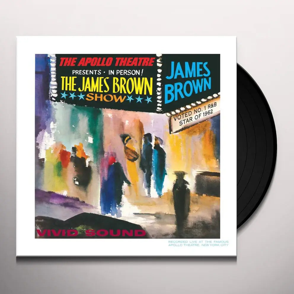 Live at the Apollo LP by James Brown album artwork