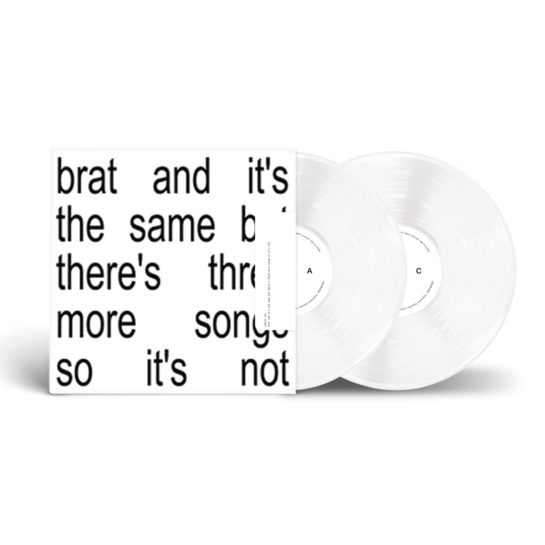 Brat and it's the same but there's three more songs so it's not 2LP by Charli XCX album artwork