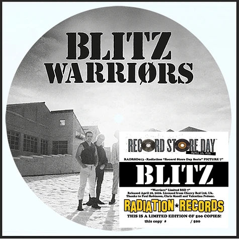 Warriors/Youth 7" by Blitz album artwork