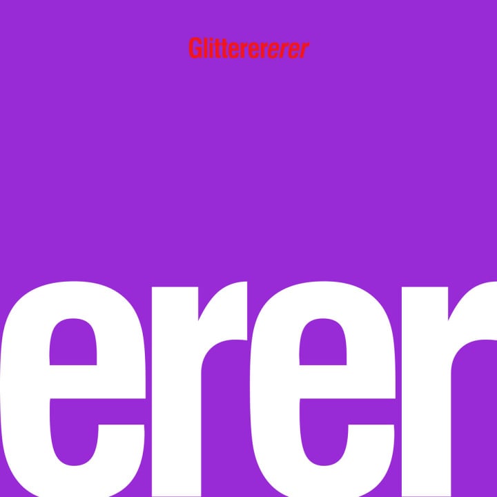 erer LP by Glitterer album artwork
