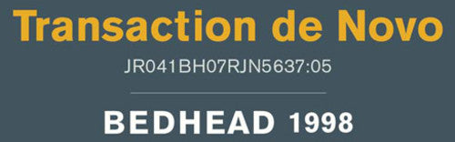 Transaction De Novo LP by Bedhead album artwork