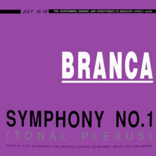 Symphony No. 1 (Tonal Plexus) 2LP by Glenn Branca album artwork