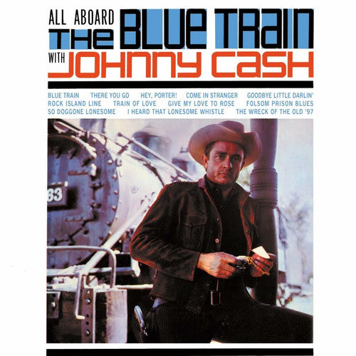 All Aboard the Blue Train LP by Johnny Cash album artwork