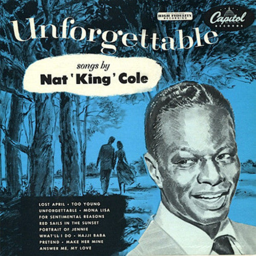 Unforgettable LP by Nat 'King' Cole album artwork