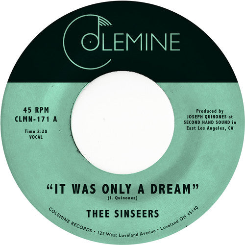 It Was Only A Dream 7" by Thee Sinseers album artwork