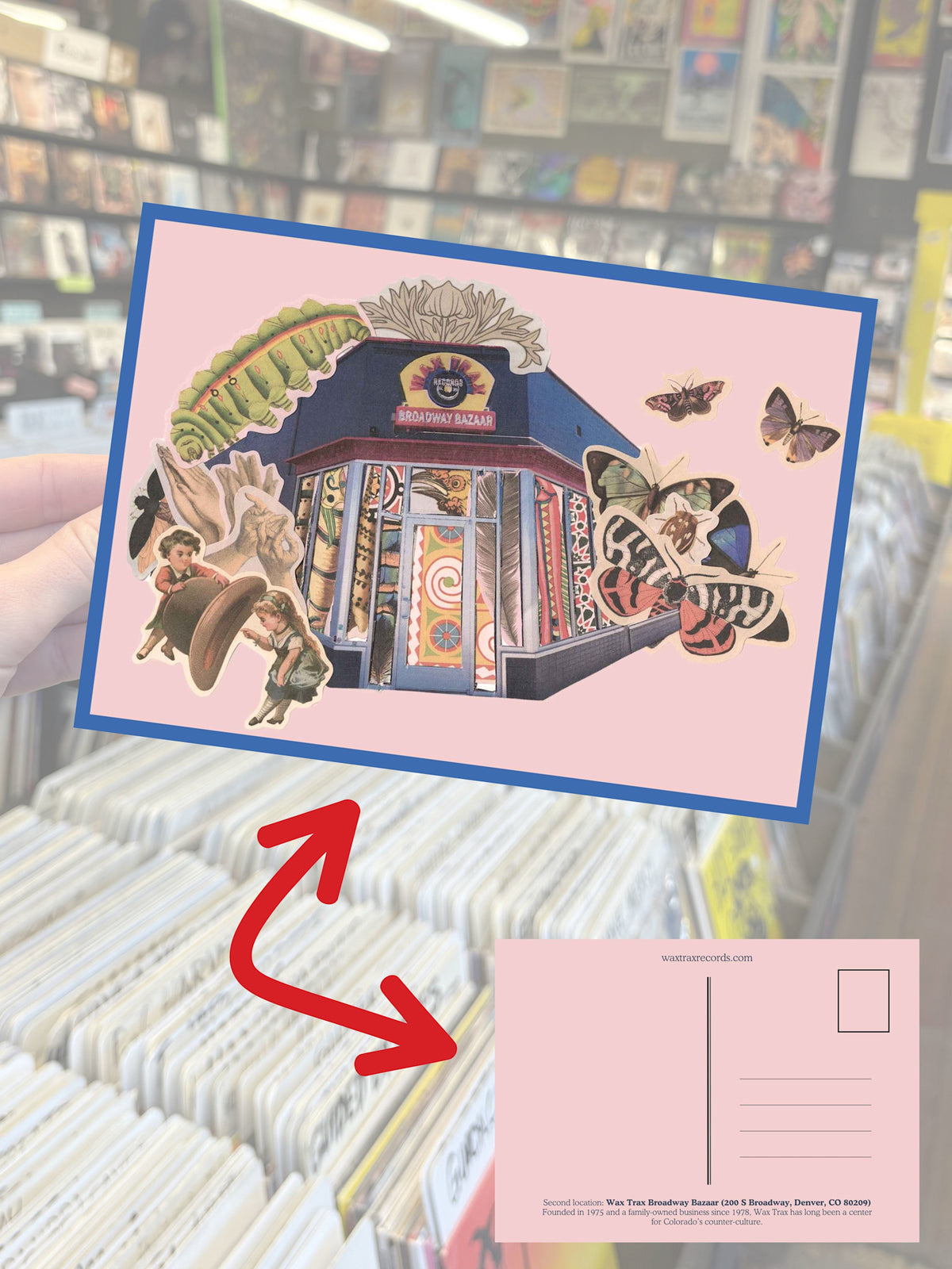 Wax Trax Postcard #2 Broadway Bazaar Store by Wax Trax Postcard #2 Broadway Bazaar Store album artwork