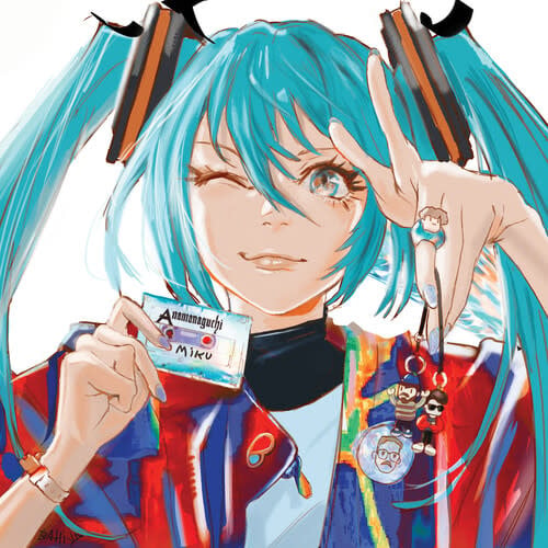 Miku LP by Anamanaguchi album artwork
