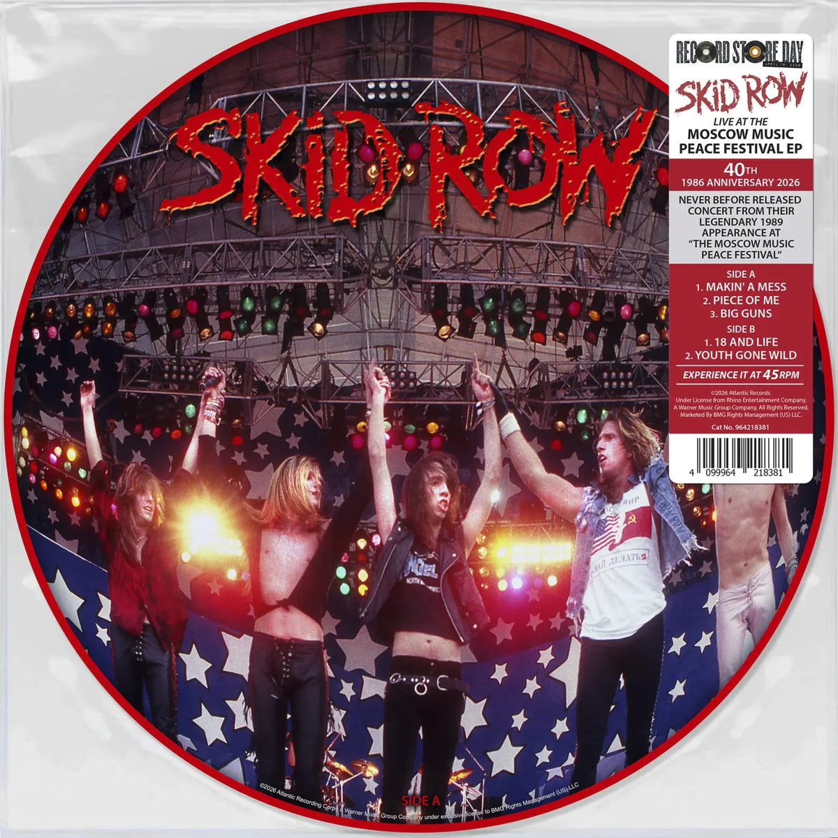 Live at the Moscow Music Peace Festival EP by Skid Row album artwork