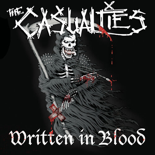 Written In Blood LP by The Casualties album artwork
