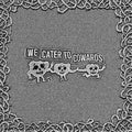 We Cater To Cowards LP by Oozing Wound album artwork