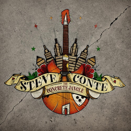 The Concrete Jangle LP by Steve Conte album artwork