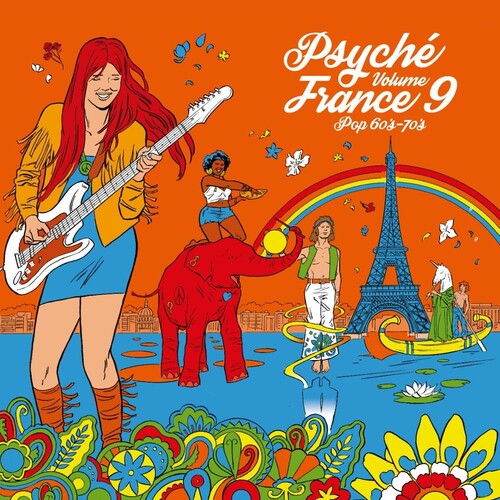 Psyché France vol. 9 LP by Various Artists album artwork