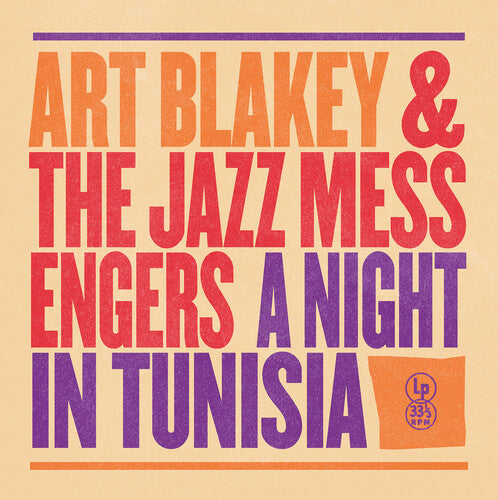 A Night In Tunisia LP by Art Blakey album artwork