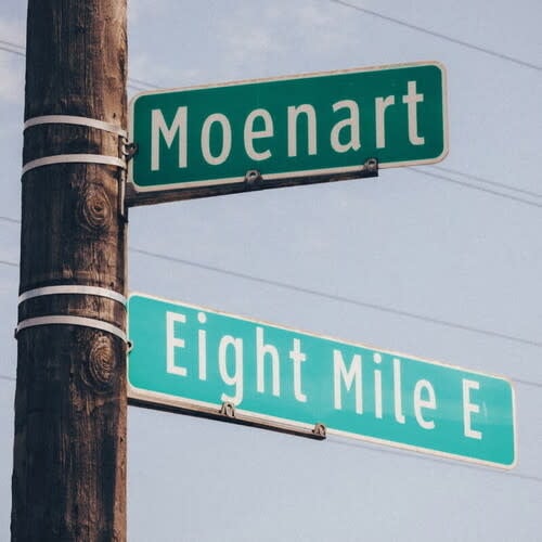 8 Miles To Moenart LP by Tall Black Guy album artwork