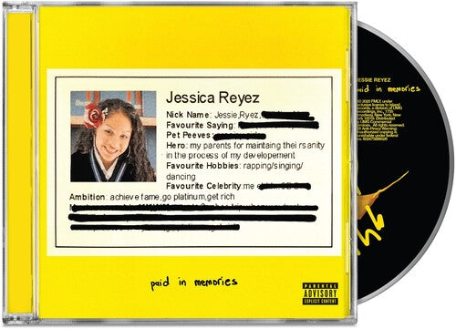 Paid In Memories CD by Jessie Reyez album artwork