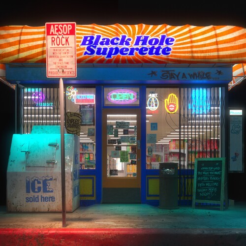 Black Hole Superette CD by Aesop Rock album artwork