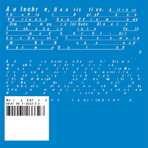 Quaristice 2LP by Autechre album artwork