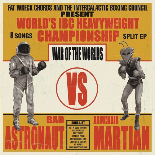 War of the Worlds LP by Bad Astronaut vs. Armchair Martian album artwork