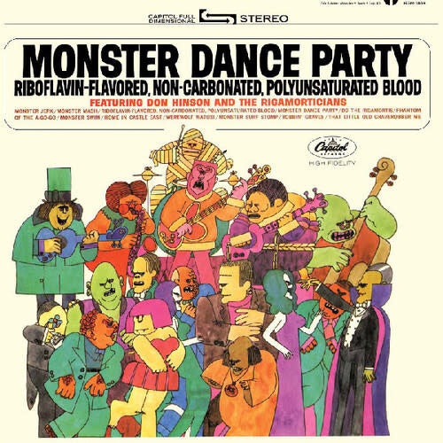 Monster Dance Party LP by Don Hinson and the Rigamorticians album artwork
