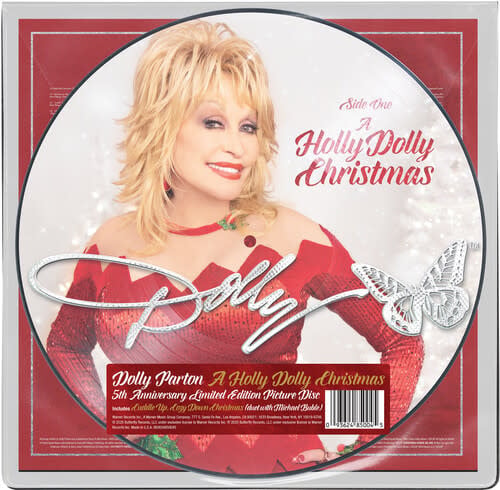 A Holly Dolly Christmas LP by Dolly Parton album artwork