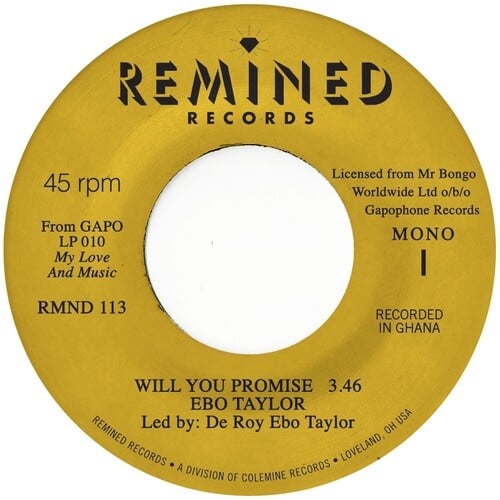 Will You Promise / Maye Omama 7" by Ebo Taylor album artwork