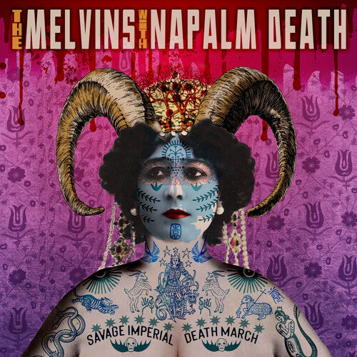 Savage Imperial Death March LP by Melvins & Napalm Death album artwork