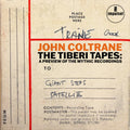 Tiberi Tapes: A Preview of the Mythic Recordings LP by John Coltrane album artwork