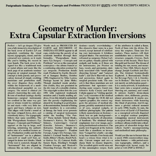 Geometry of Murder: Extra Capsular Extraction Inversions 2LP by Earth X Black Noi$e album artwork