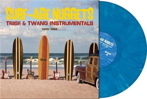 Surf-Age Nuggets: Trash & Twang Instrumentals LP by Various Artists album artwork