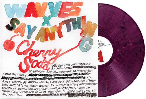 Cherry Soda LP by Wavves / Say Anything album artwork