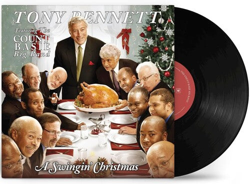A Swingin' Christmas LP by Tony Bennett album artwork