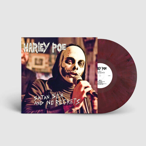 Satan, Sex, & No Regrets LP by Harley Poe album artwork
