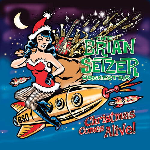 Christmas Comes Alive 2LP by Brian Setzer Orchestra album artwork