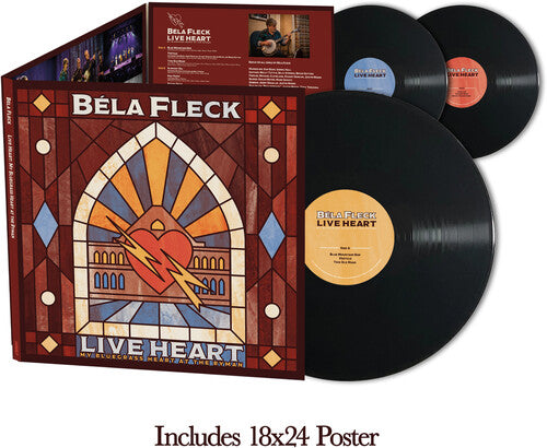 Live Heart: My Bluegrass Heart at the Ryman 3LP by Béla Fleck album artwork
