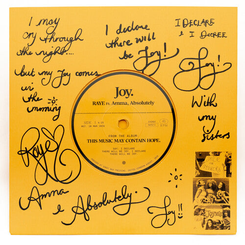 Joy 7" by Raye (Amma & Absolutely) album artwork