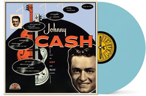 With His Hot and Blue Guitar LP by Johnny Cash album artwork