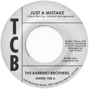 Just a Mistake 7" by Barrino Brothers album artwork