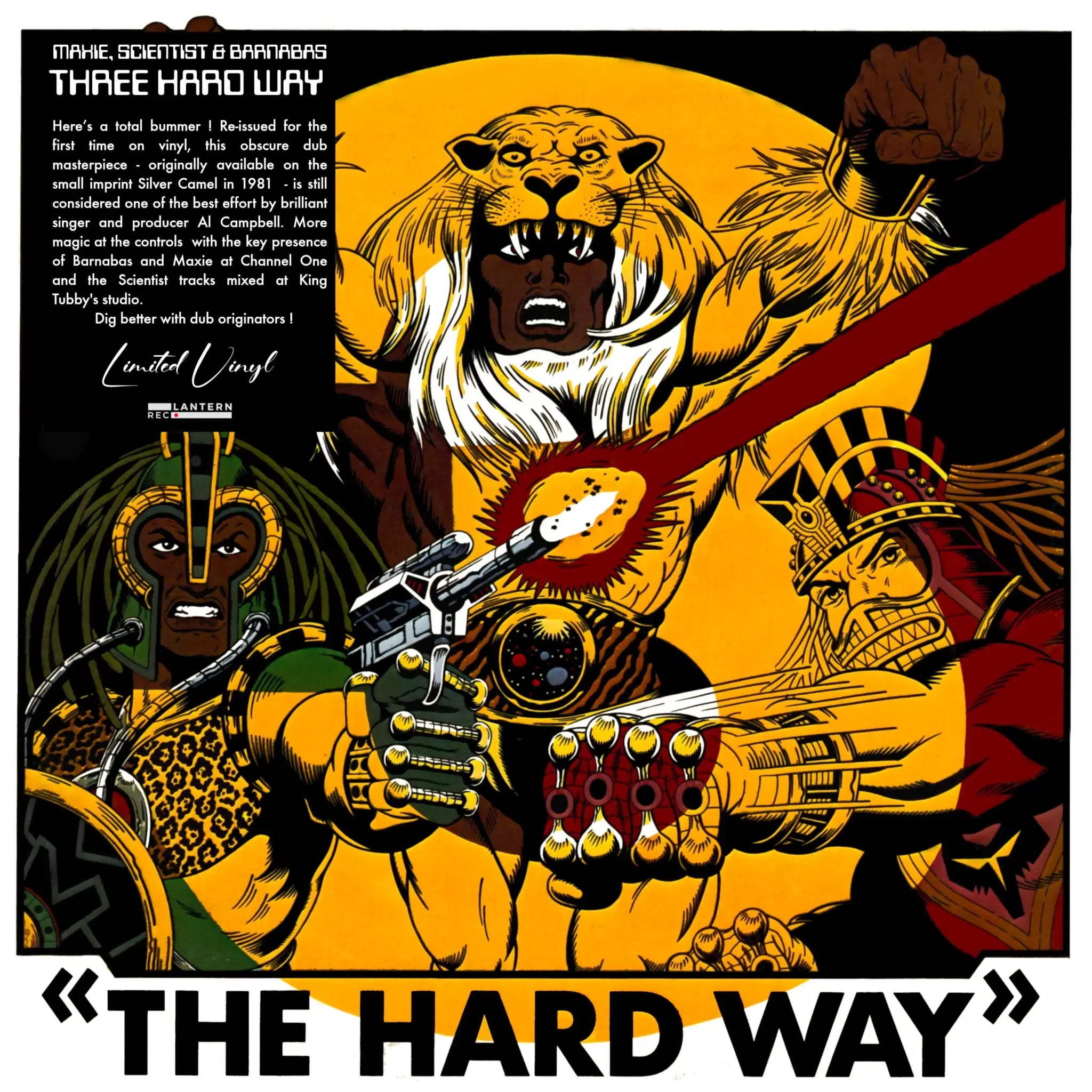 Three Hard Way LP by Scientist Maxie & Barnabas album artwork