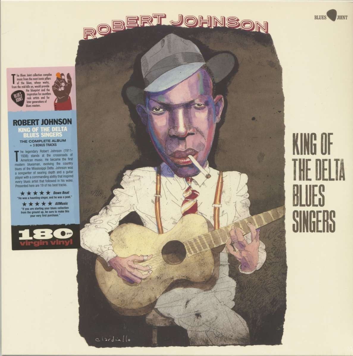 King of the Delta Blues Singers LP by Robert Johnson album artwork