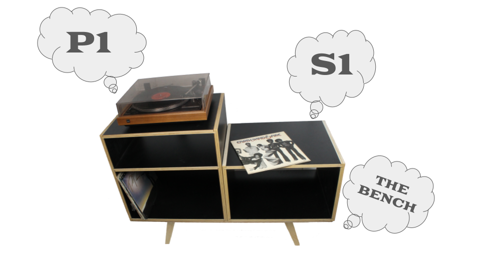 Waxtrom S1 - (20% Deposit) Record Storage Unit with one shelf above