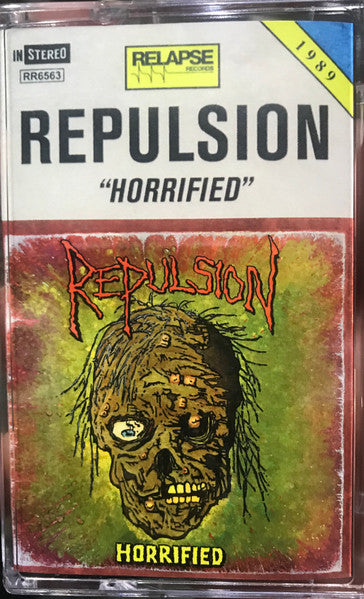 HORRIFIED (CASSETTE) by Repulsion album artwork