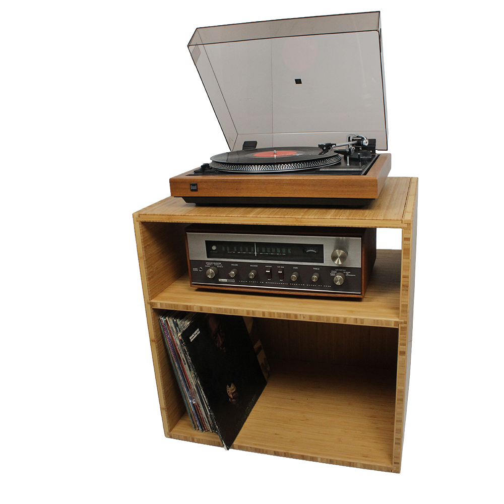 Waxtrom P2 - (20% Deposit) Record Player + Receiver Stand with two shelves above