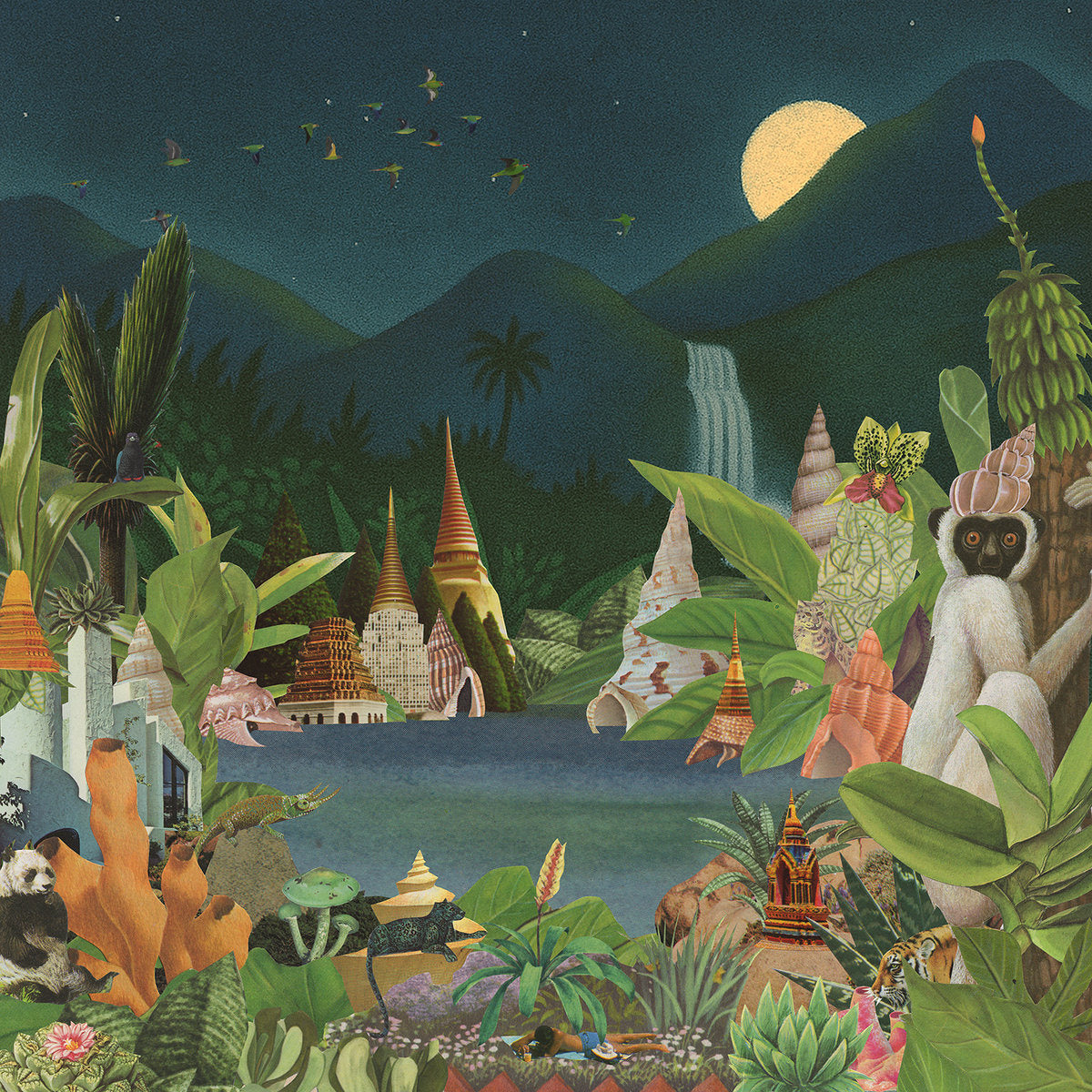 Echoes of the Emerald Sands LP by Monster Rally album artwork
