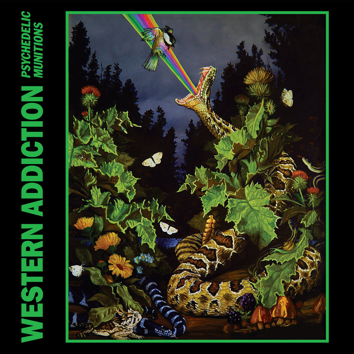 Psychedelic Munitions LP by Western Addiction album artwork