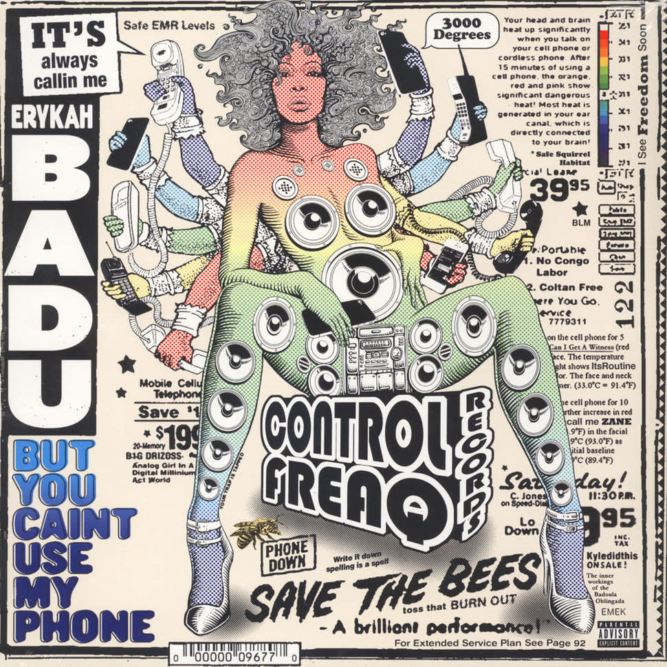 But You Caint Use My Phone LP by Erykah Badu album artwork
