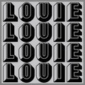 Four Louies Live LP by Bill Orcutt album artwork