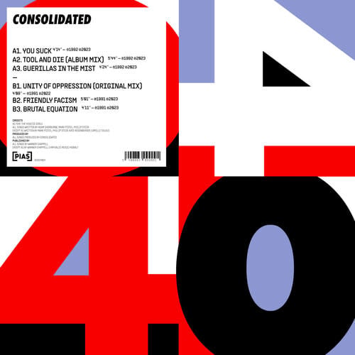 PIAS 40 12" by Consolidated album artwork