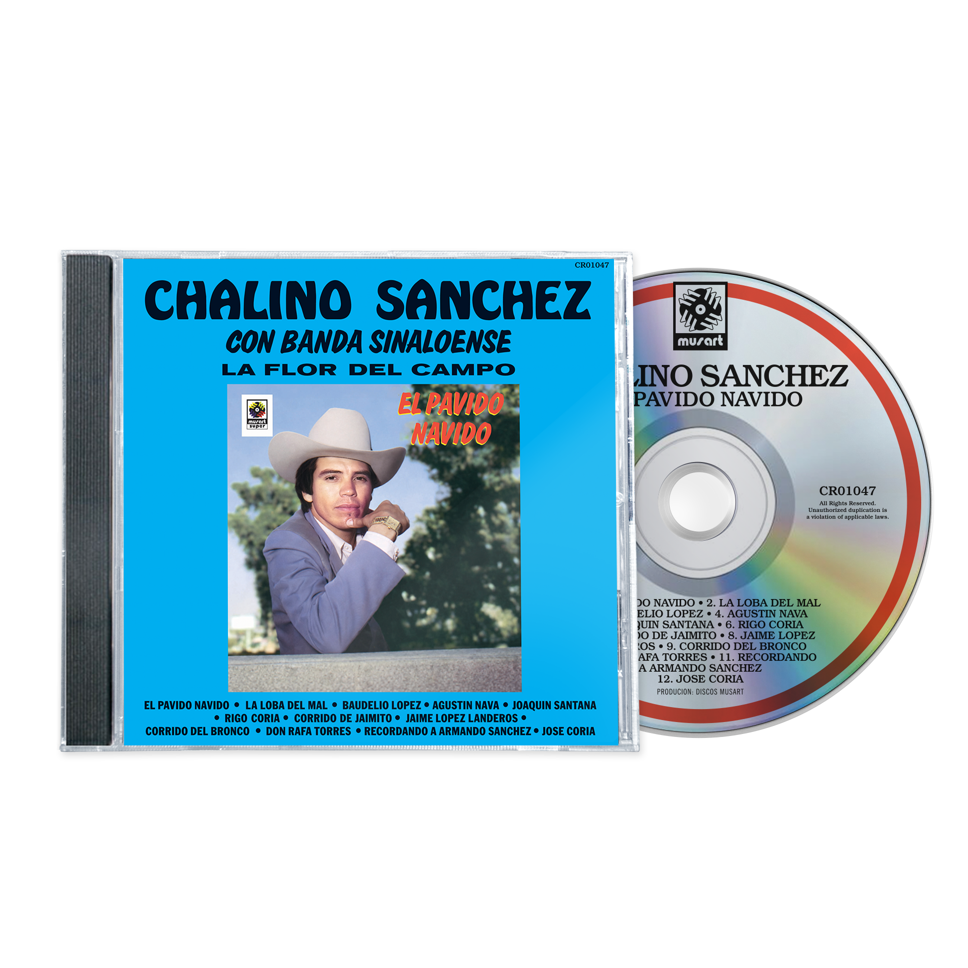 El Pávido Návido CD by Chalino Sánchez album artwork