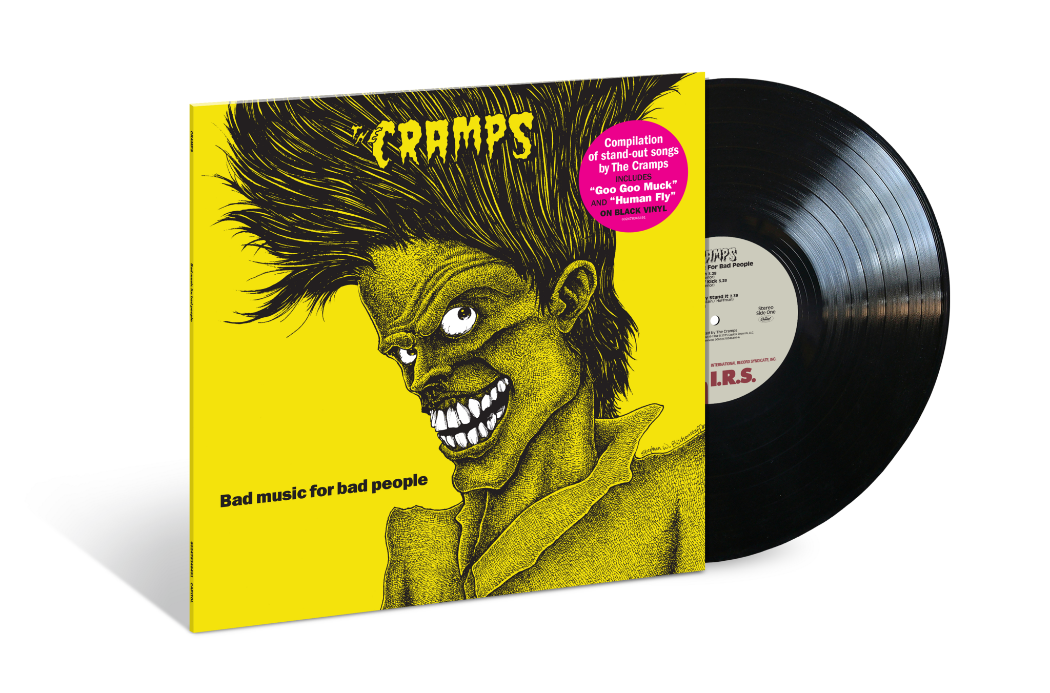 Bad Music for Bad People LP by The Cramps album artwork